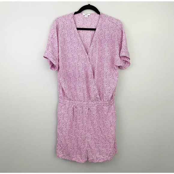 Bar III Surplice Fuschia Romper - Picture 2 of 7